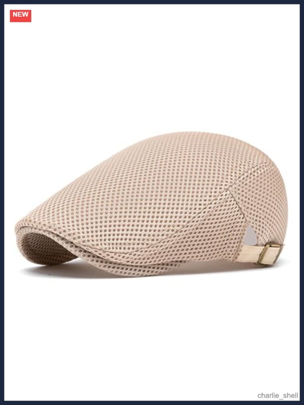 Mens Mesh Flat Ivy Gatsby Newsboy Beret Driving Hat Adjustable Breathable Summer